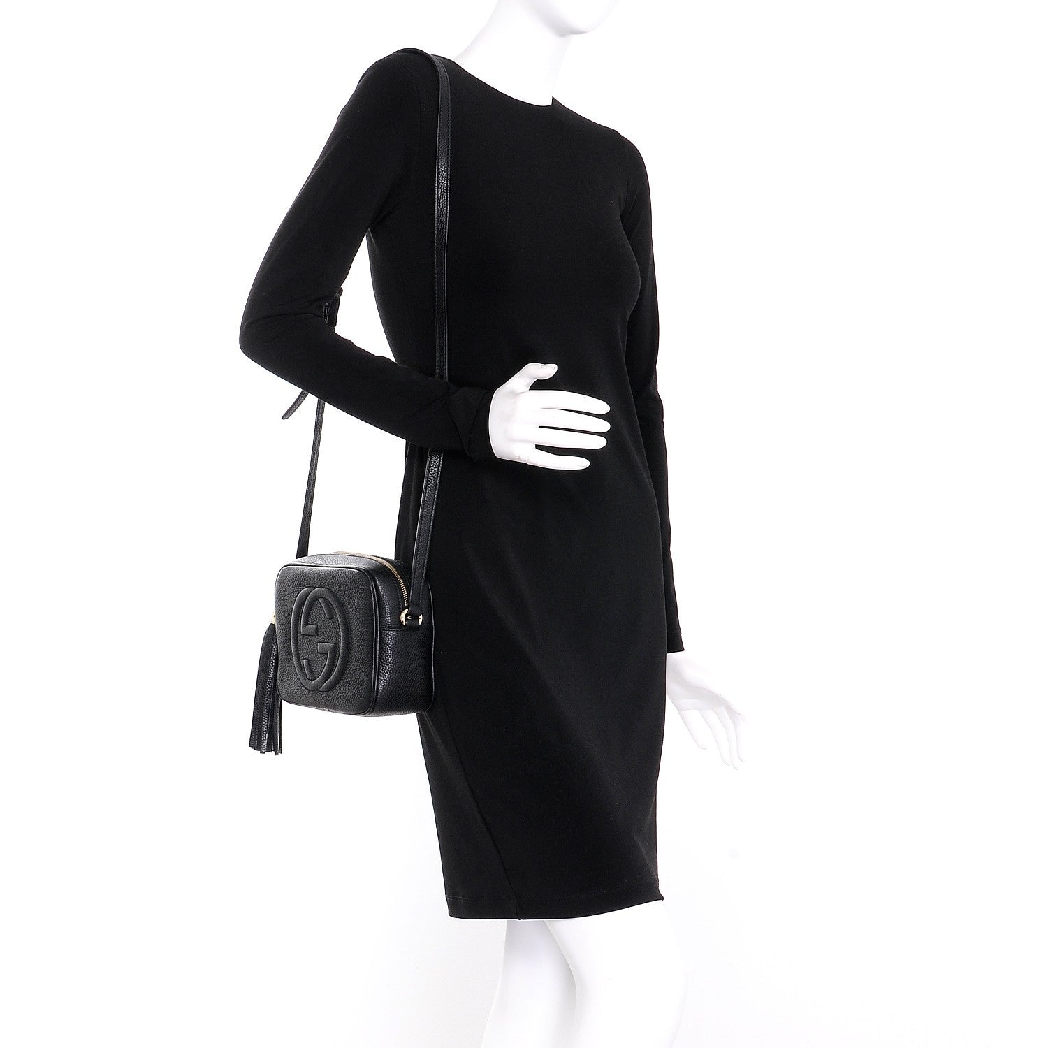 Gucci Pebbled Calfskin Small Soho Disco Bag Black 2 of 7