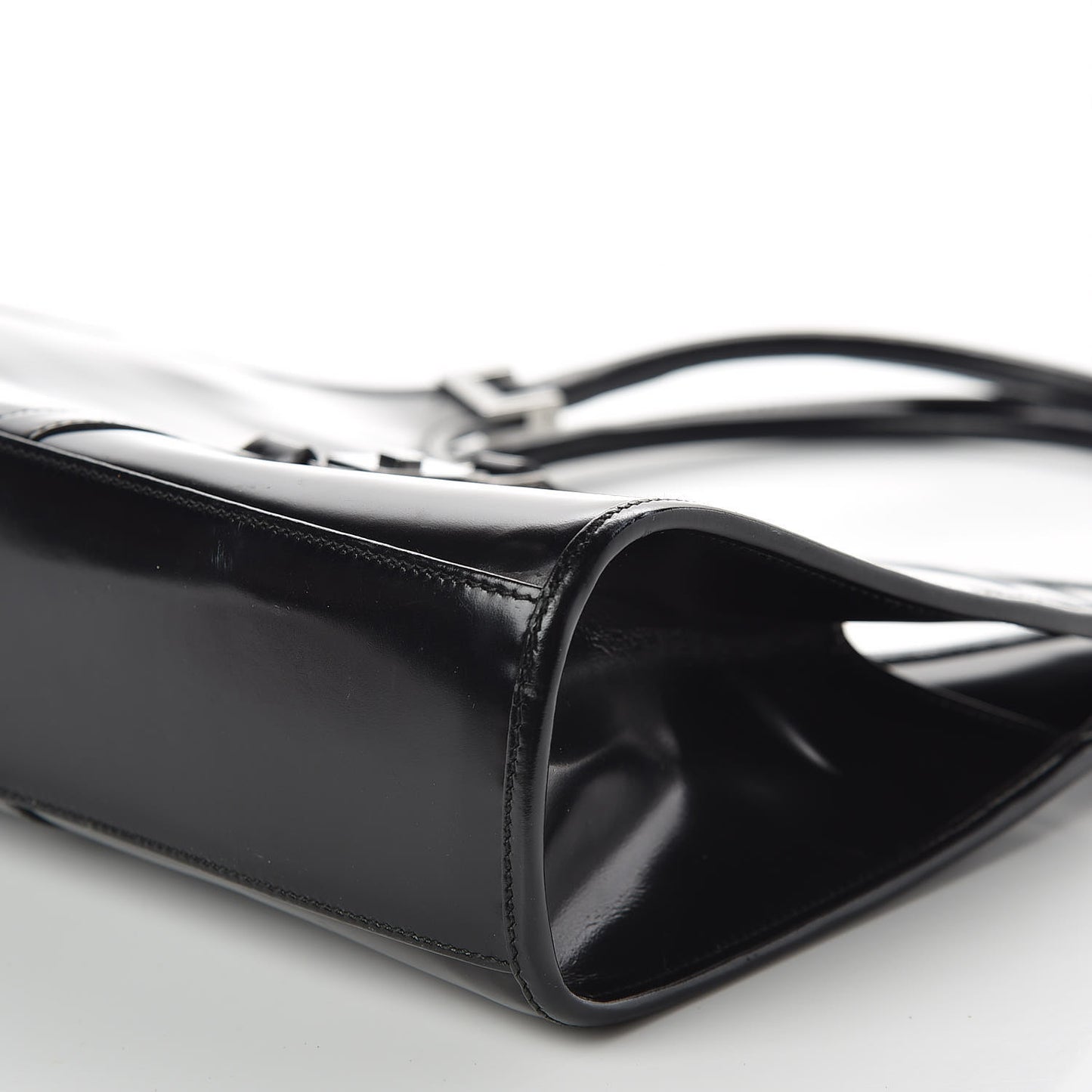 Calfskin Bardot Shoulder Bag Black