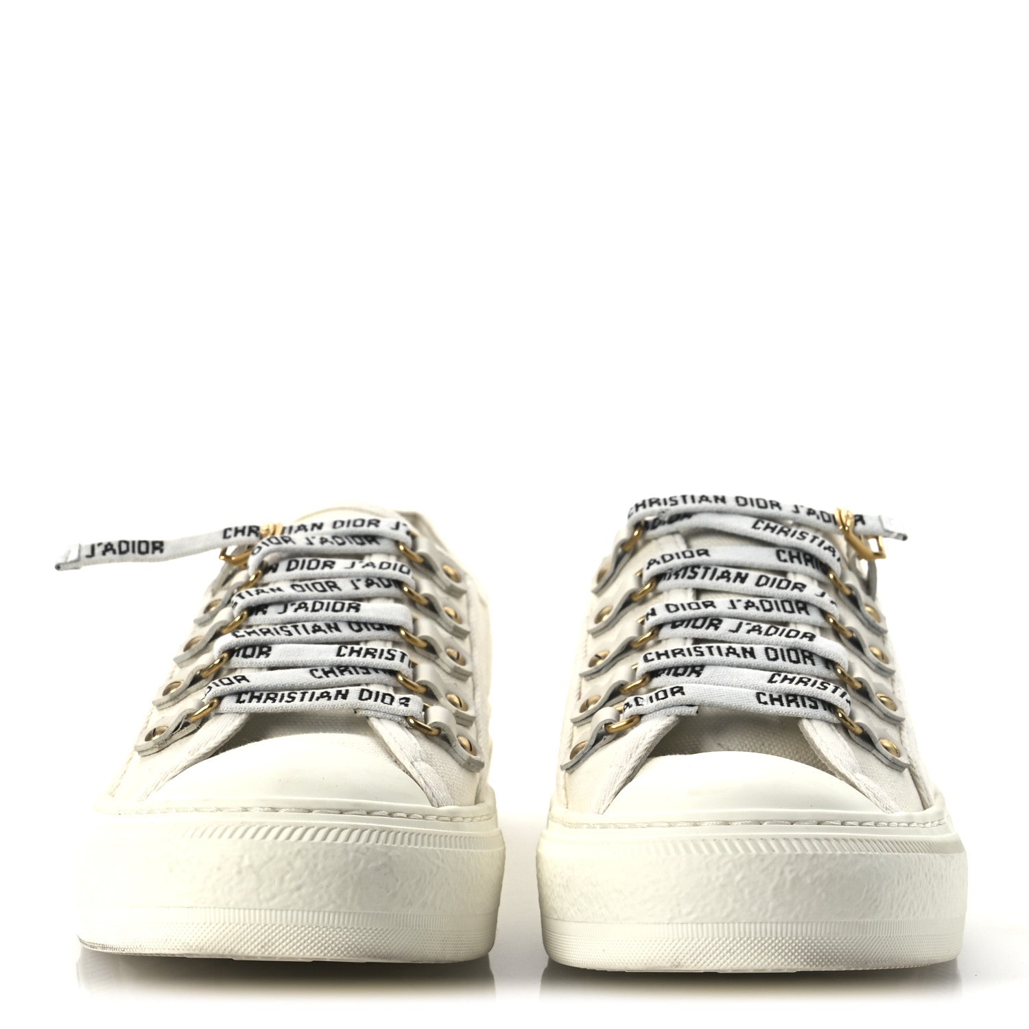Christian Dior Canvas Walk'N'Dior Low Top Sneakers 39 White 3 of 12