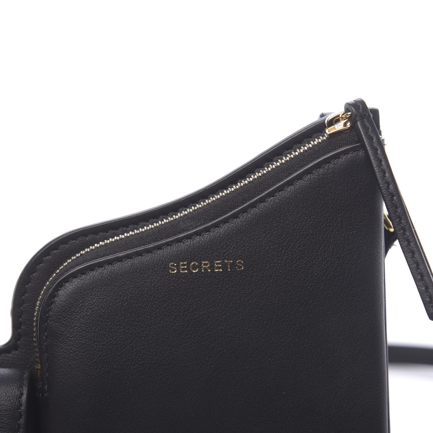 Vitello Grace 3 Pocket Mini Crossbody Bag Matte Black