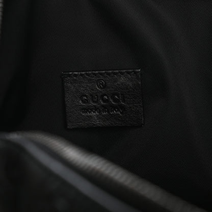 Gucci Nylon Guccissima Zip Top Pouch Black 6 of 8