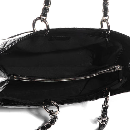 Chanel Patent Grand Shopping Tote GST Black 5 of 7