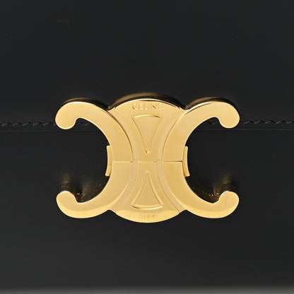Celine Shiny Calfskin Medium Triomphe Black 10 of 13