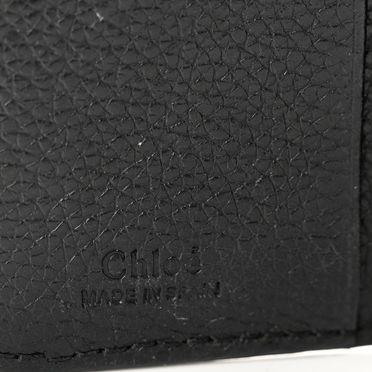 Chloe Grained Calfskin Compact Zip Around Wallet Black 6 of 7