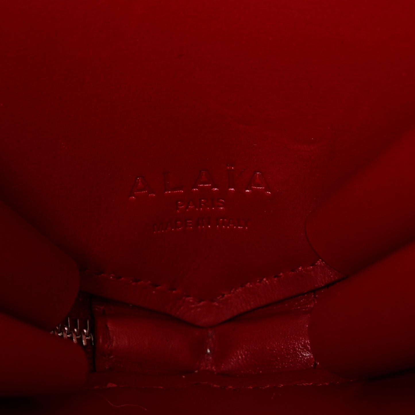 Lux Calfskin Le Coeur Bag Lacquer Red