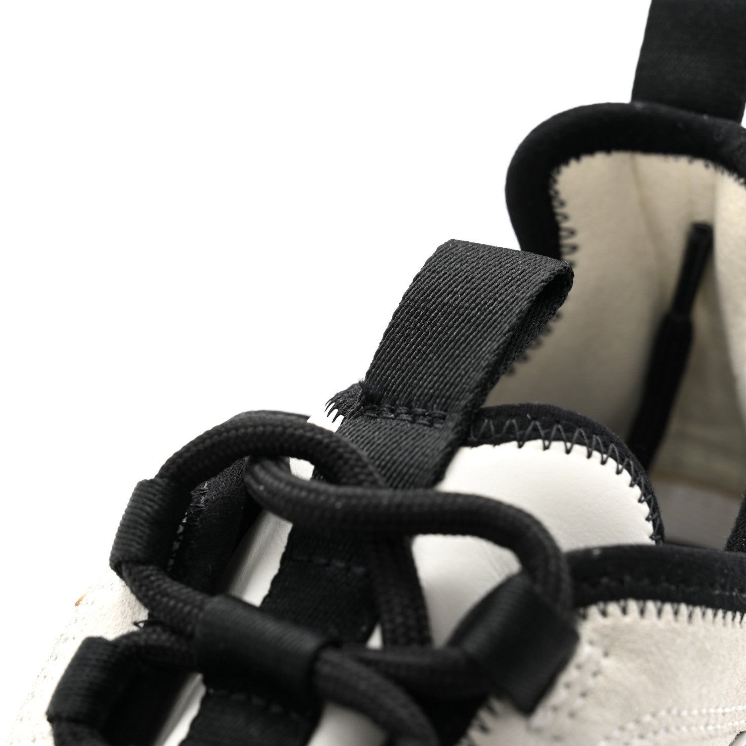 Chanel Suede Calfskin Nylon Grosgrain CC Sneakers 37.5 White 9 of 9
