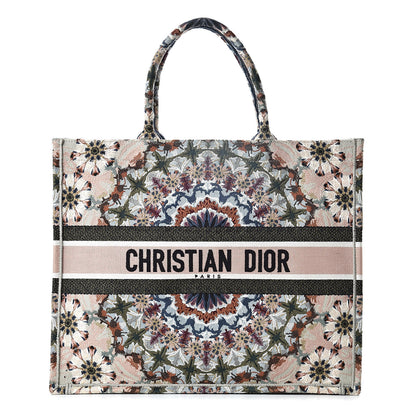 Christian Dior Canvas Embroidered KaleiDioroscopic Book Tote Multicolor 1 of 12
