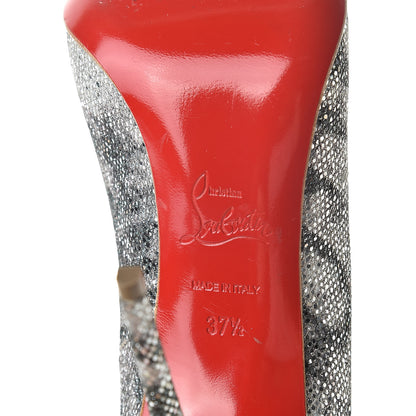 Christian Louboutin Glitter Sirene Pigalle Follies 100 Pumps 37.5 Silver 7 of 8
