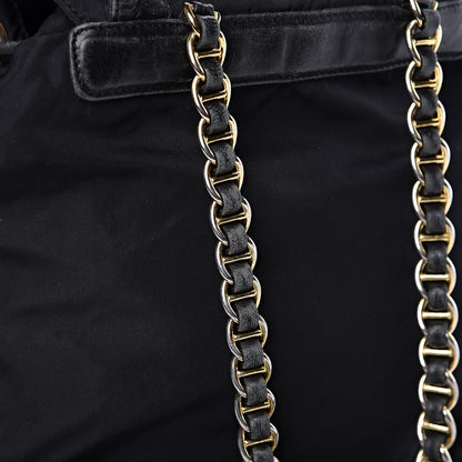 Prada Tessuto Nylon Vela Chain Backpack Black 15 of 17