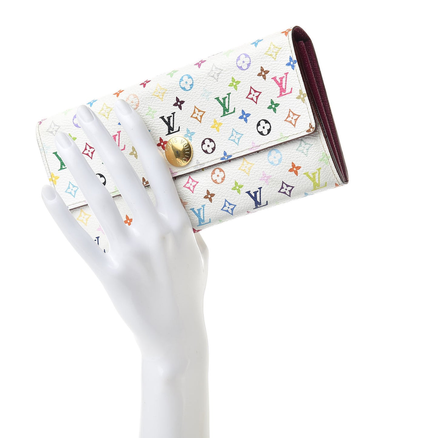 Monogram Multicolor Sarah Wallet White Eglantine