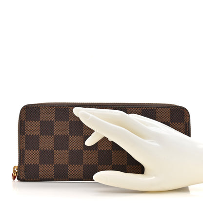Louis Vuitton Damier Ebene Clemence Wallet Cherry 2 of 7