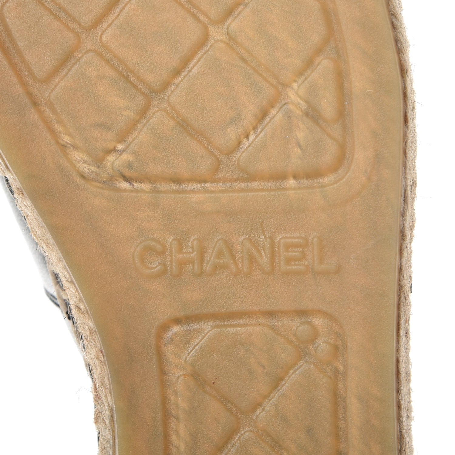 Chanel Lambskin CC Espadrilles 36 Black 7 of 10