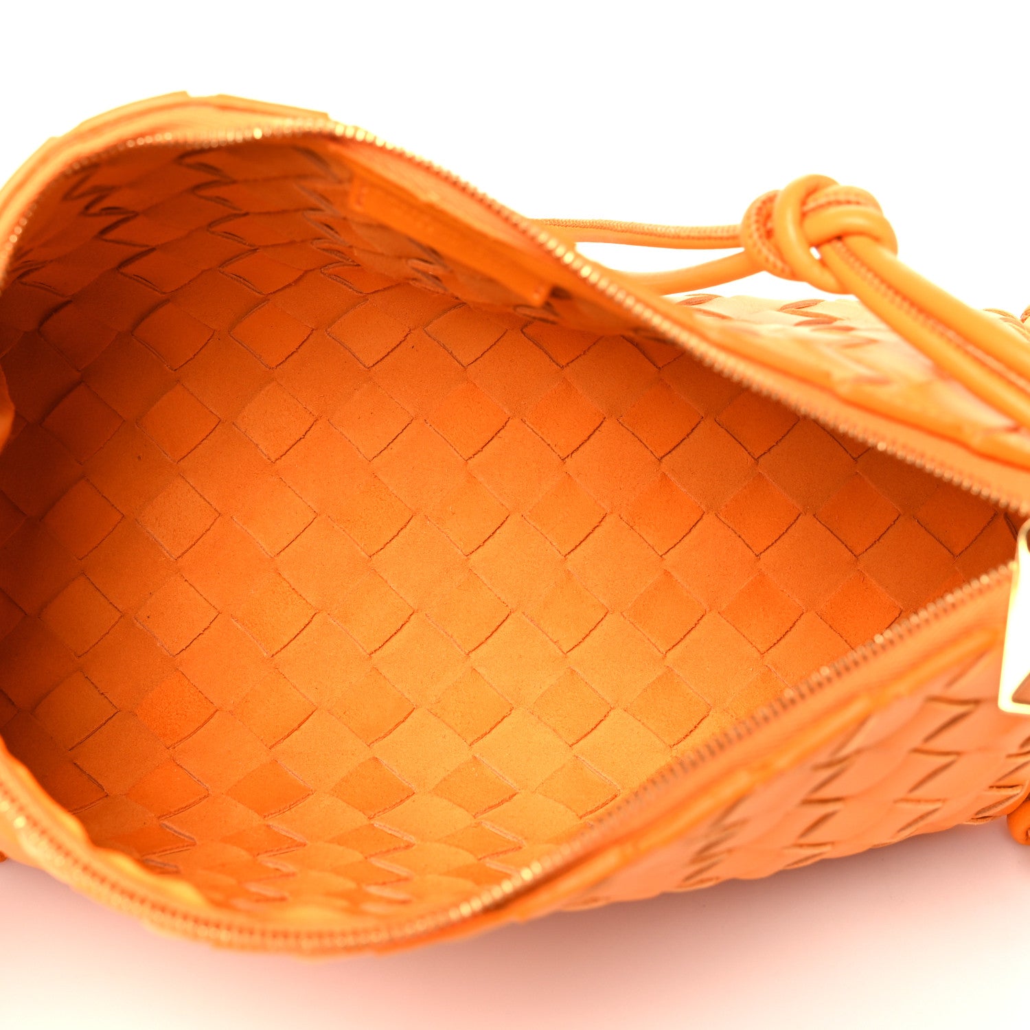 Bottega Veneta Nappa Intrecciato Pouch On Strap Tangerine 1644812