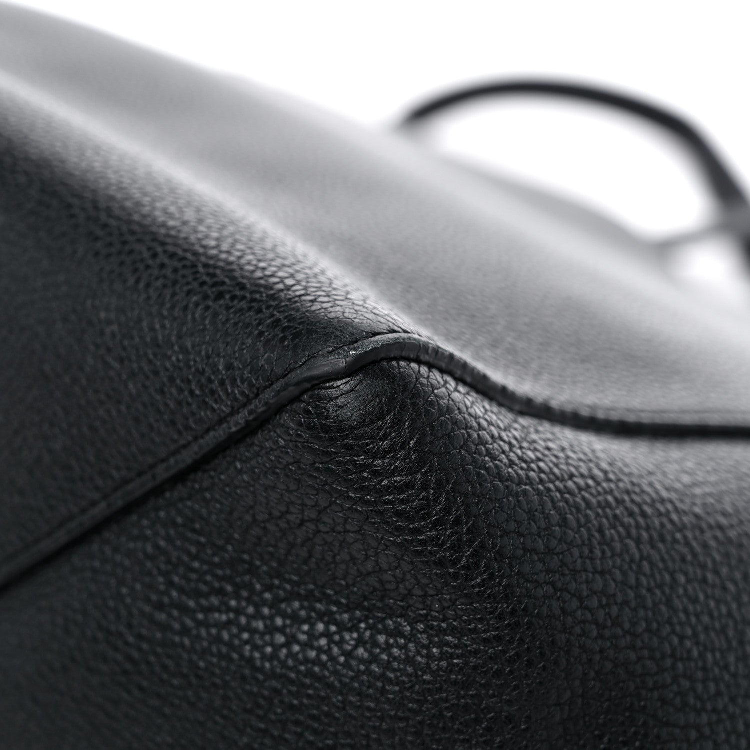 Celine Soft Grained Calfskin Small Belt Cabas Phantom Black 11 of 13