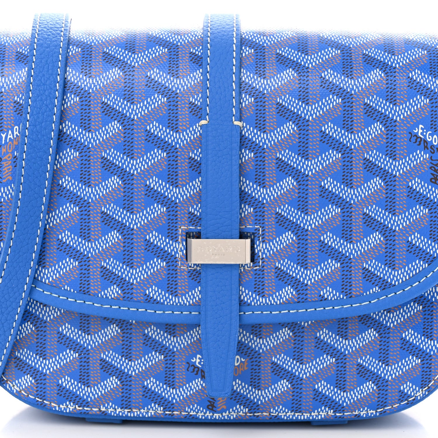 Goyard Goyardine Belvedere II PM Messenger Bag Sky Blue 7 of 9