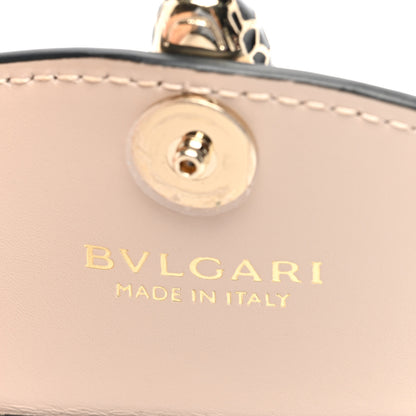 Bulgari Metallic Calfskin Serpenti Forever Miniature Bag Charm Light Gold Sea Salt Coral 6 of 10