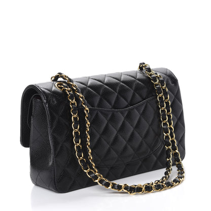 Chanel Caviar Quilted Medium Double Flap Black 3 of 11