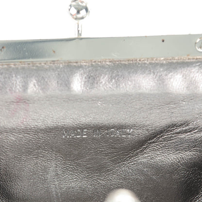 Chanel Metallic Lambskin Quilted Mini Kisslock Evening Bag Silver 7 of 7