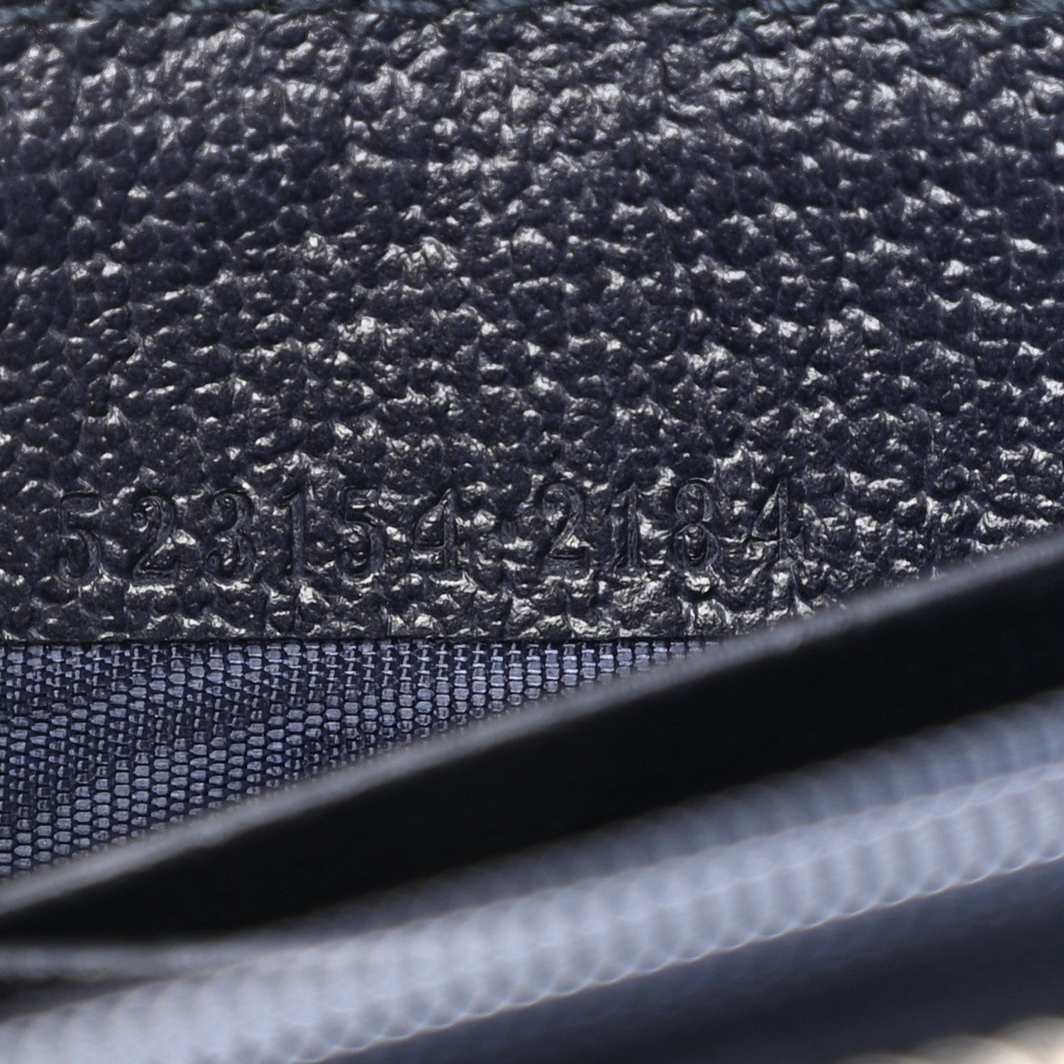 Gucci GG Supreme Monogram Textured Dollar Calfskin Web Ophidia Zip Around Wallet Beige Blue 7 of 10