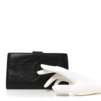 Chanel Caviar Timeless CC French Wallet Black 2 of 8