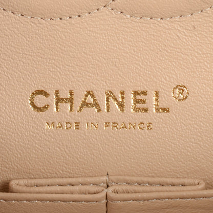 Chanel Caviar Quilted Medium Double Flap Beige Clair 6 of 8