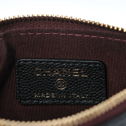 Chanel Caviar Quilted Small Cosmetic Case Black 6 of 7