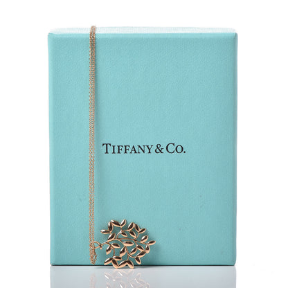 Tiffany 18K Rose Gold Small Paloma Picasso Olive Leaf Pendant Necklace 6 of 6