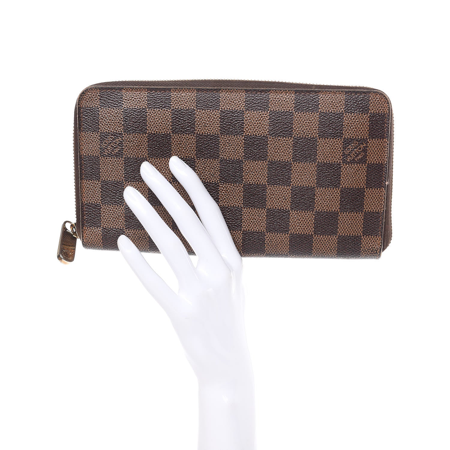 Louis Vuitton Damier Ebene Zippy Organizer Wallet 2 of 13