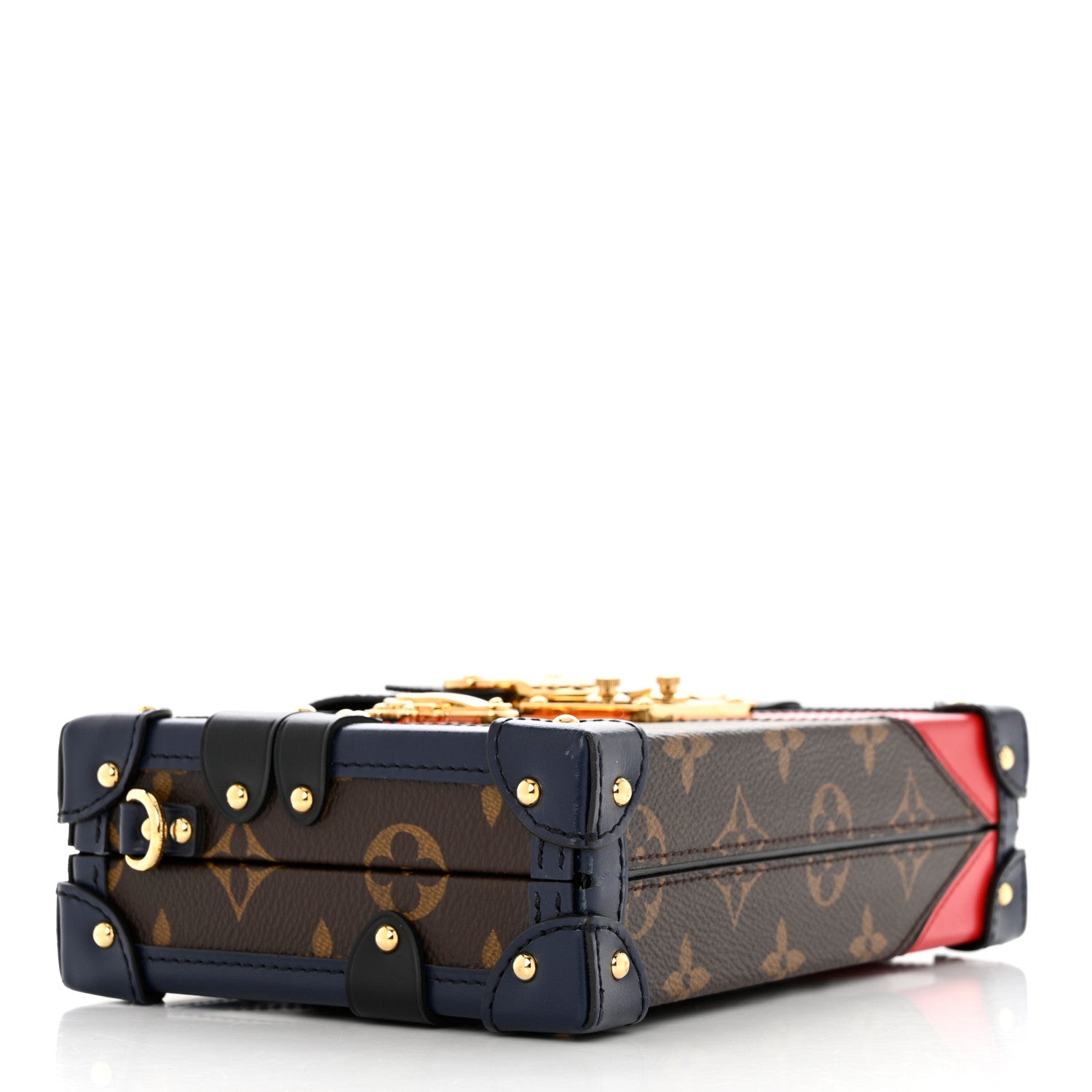 Louis Vuitton Monogram Malletage Print Petite Malle Marine Rouge 4 of 6