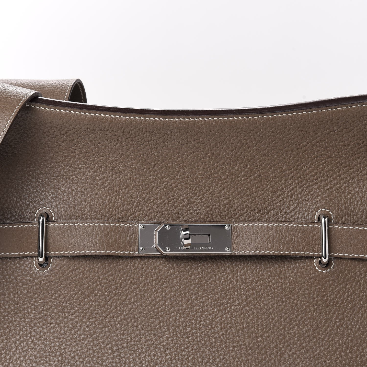 Hermes Taurillon Clemence Jypsiere 34 Etoupe 14 of 14