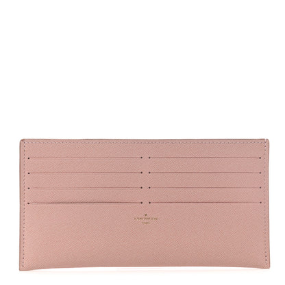 Louis Vuitton Calfskin Felicie Card Holder Insert Rose Ballerine 1 of 6