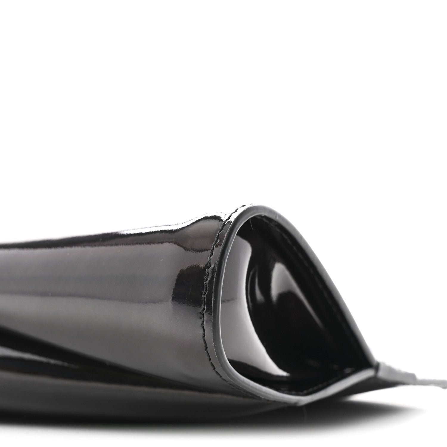 Christian Louboutin Patent Psychic Loubitwist Clutch Black 9 of 9