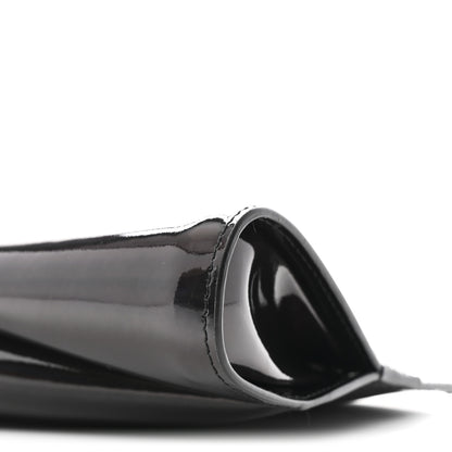 Christian Louboutin Patent Psychic Loubitwist Clutch Black 9 of 9