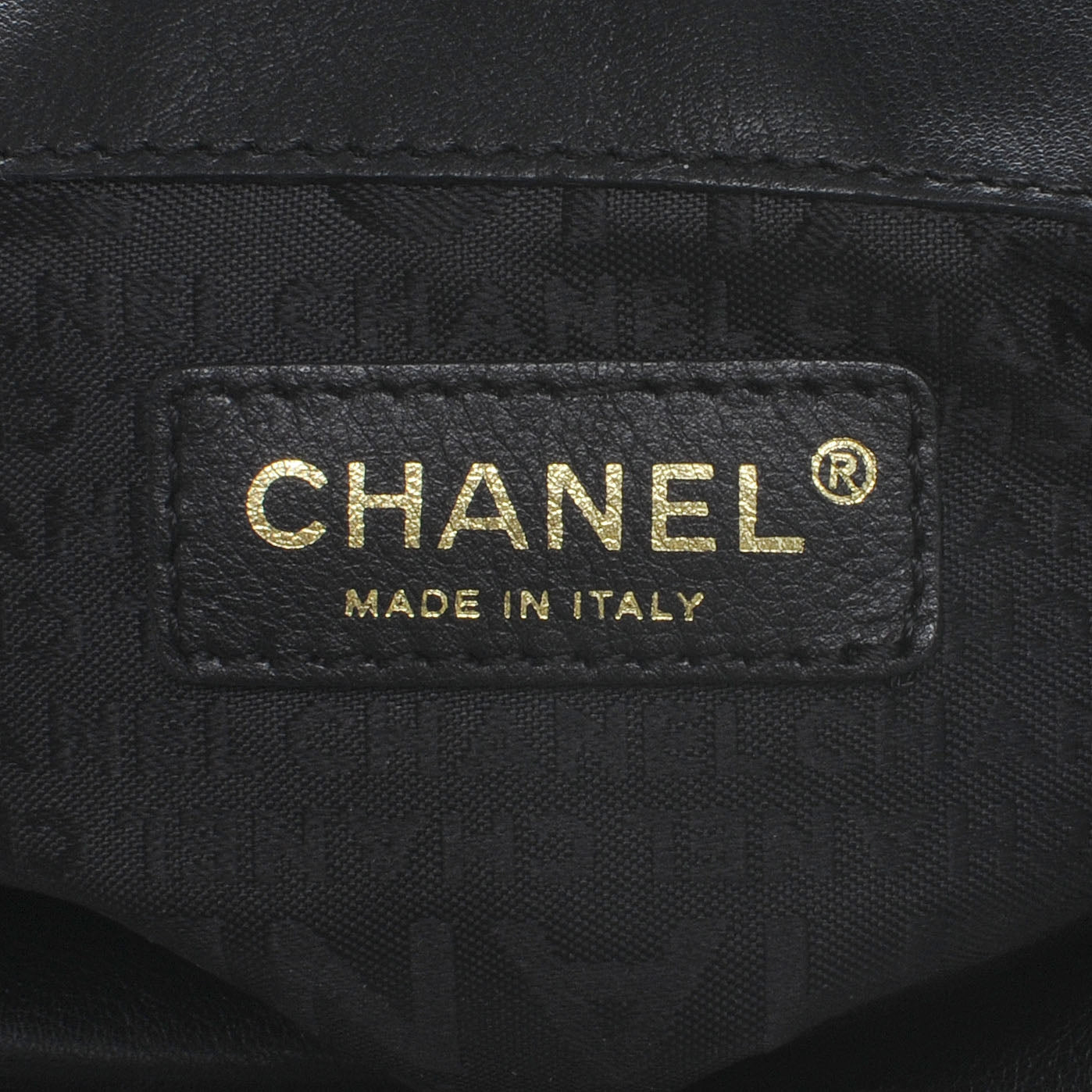 Calfskin CC Bucket Bag Black
