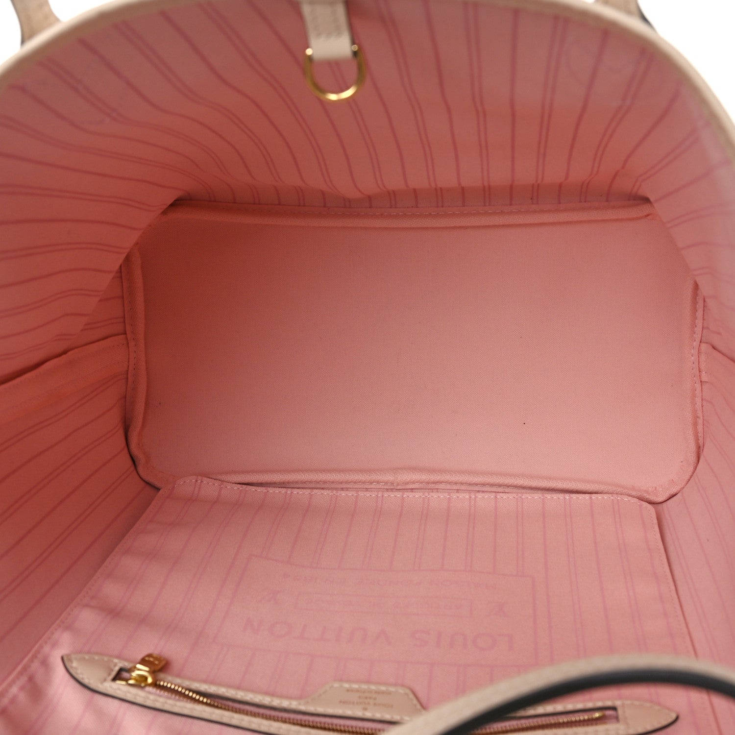 Louis Vuitton Damier Azur Braided Neverfull MM Pink 6 of 9