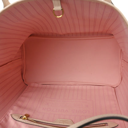 Louis Vuitton Damier Azur Braided Neverfull MM Pink 5 of 8