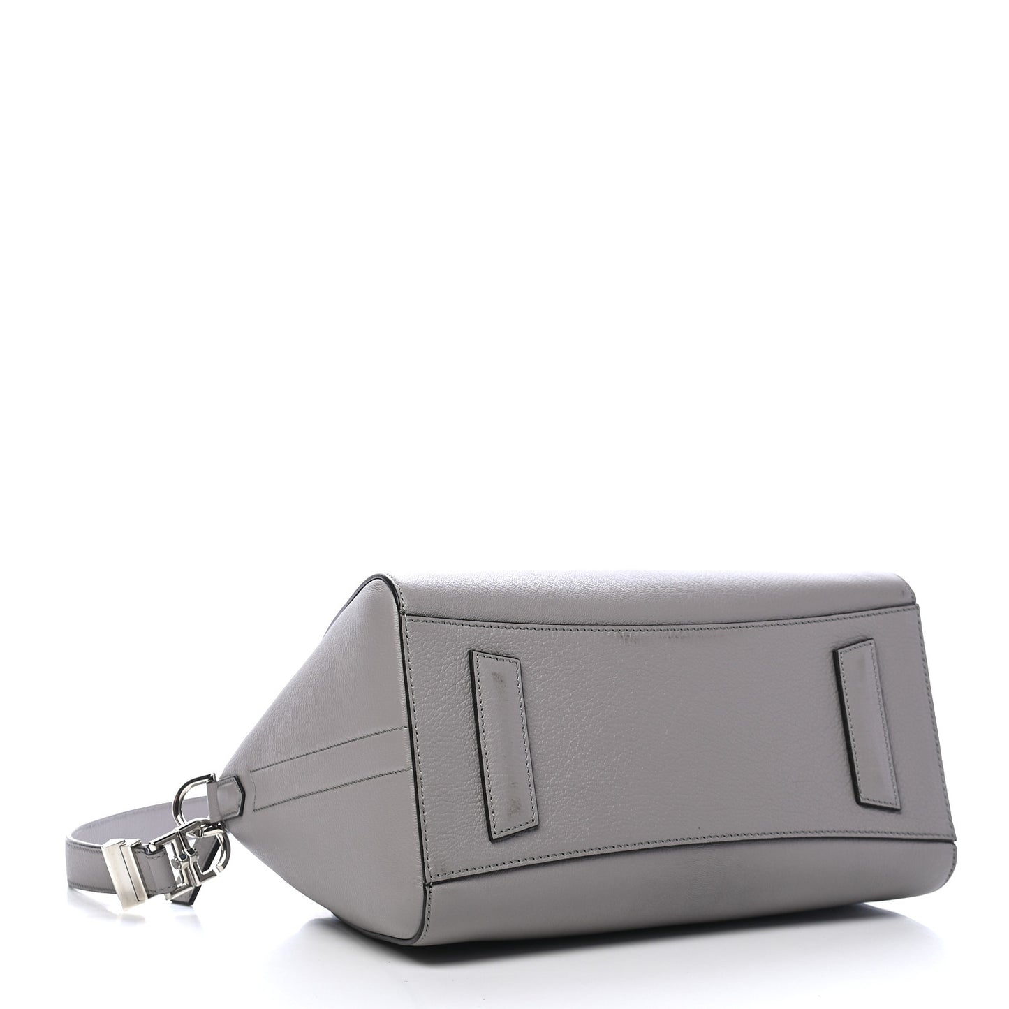 Sugar Goatskin Small Antigona Pearl Grey