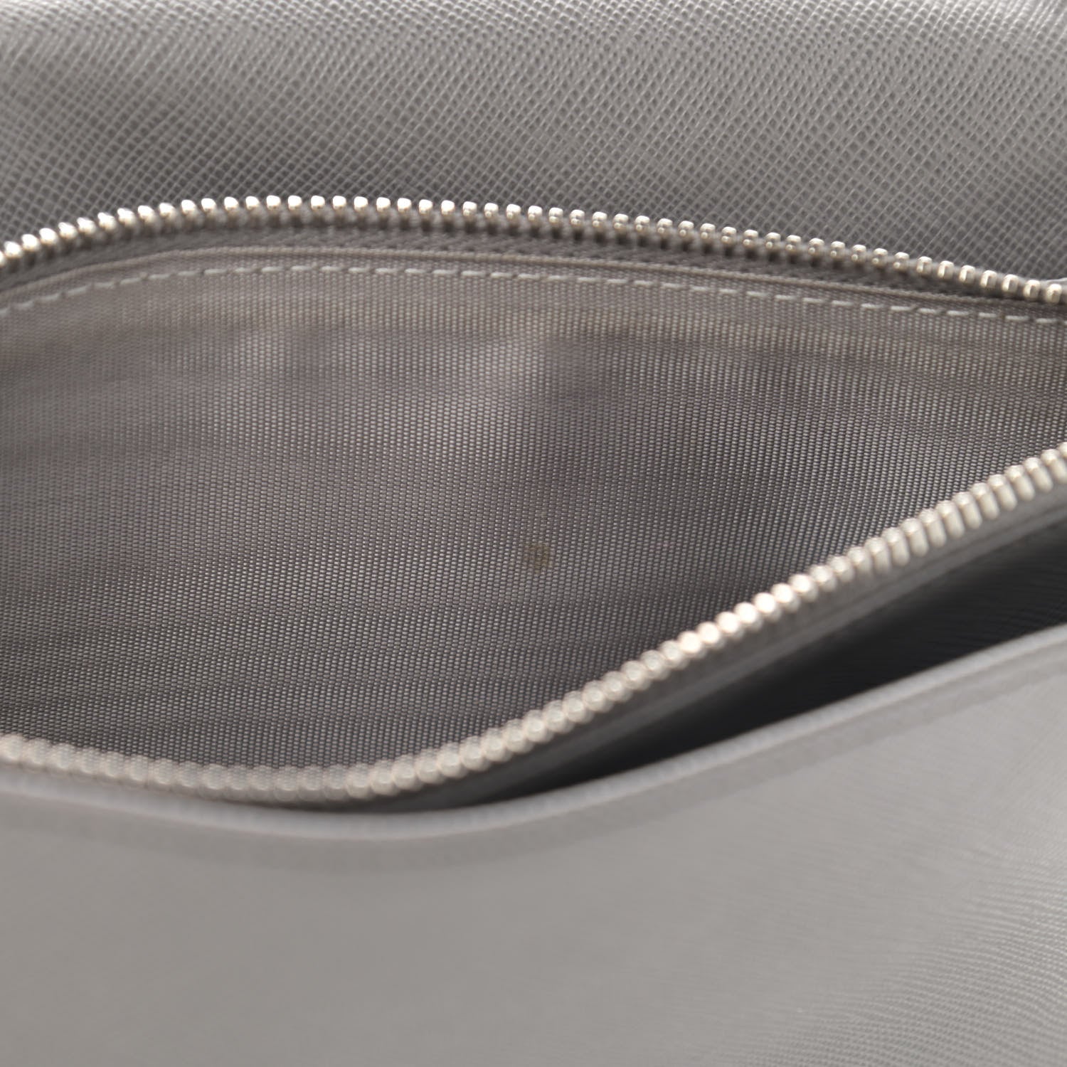 Prada Saffiano Metal Flap Wallet With Strap Marmo 4 of 16