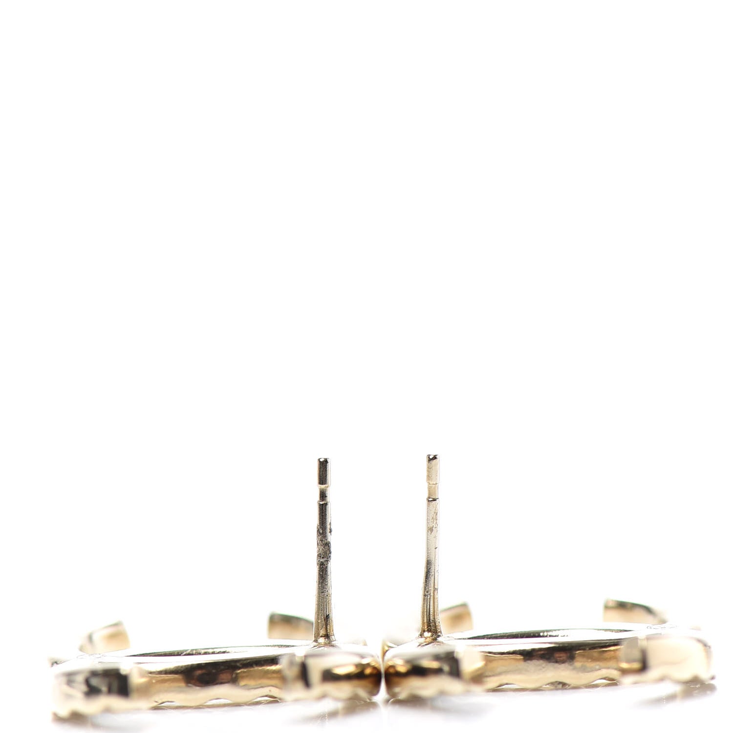 Chanel Baguette Crystal High Society CC Earrings Gold 3 of 4