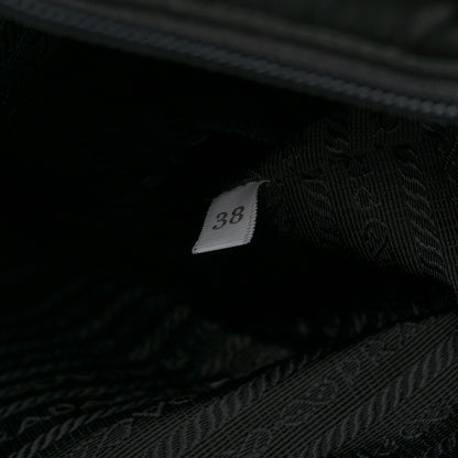 Prada Tessuto Nylon Saffiano Shopping Tote Black 7 of 11
