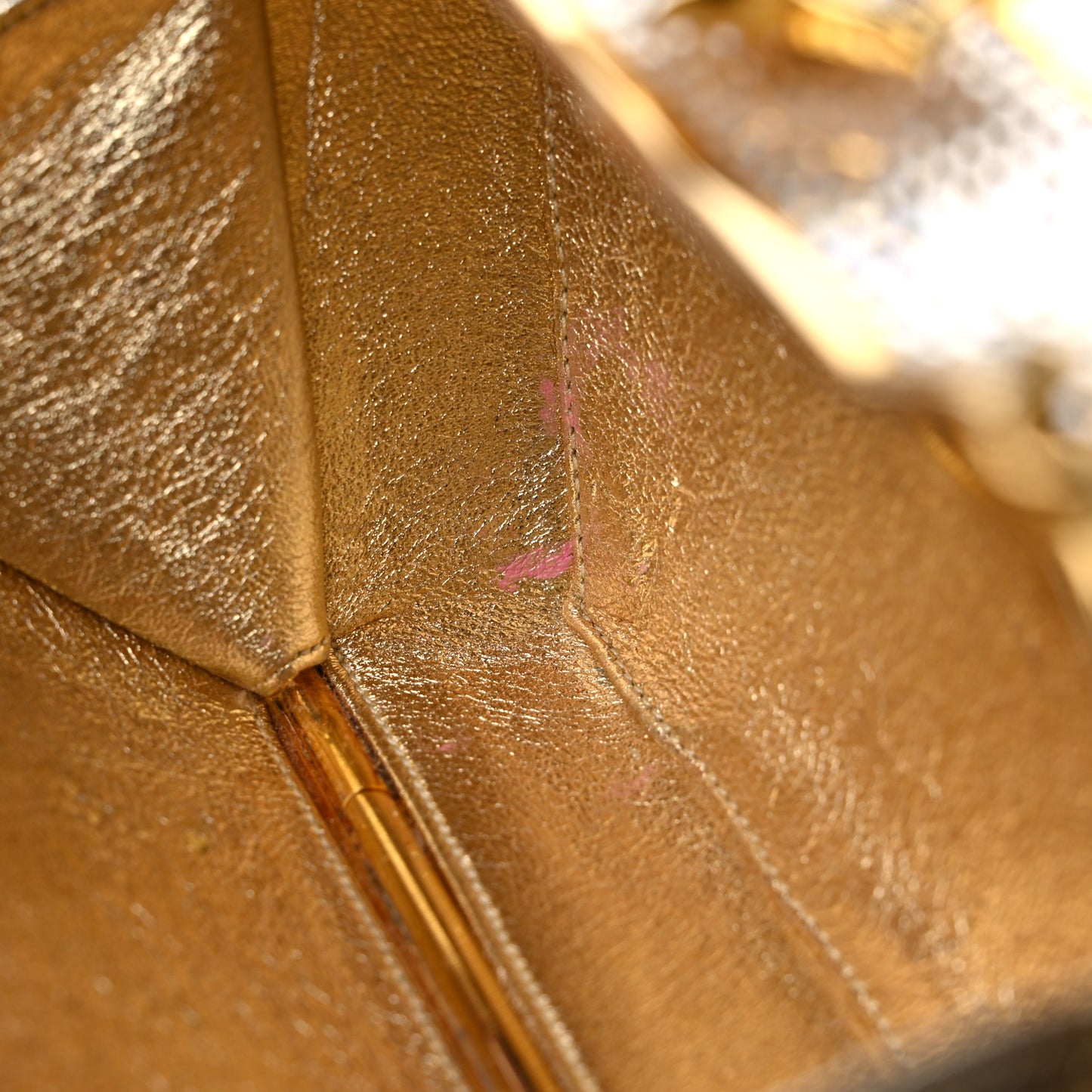 Swarovski Crystal Minaudiere Clutch Gold Silver