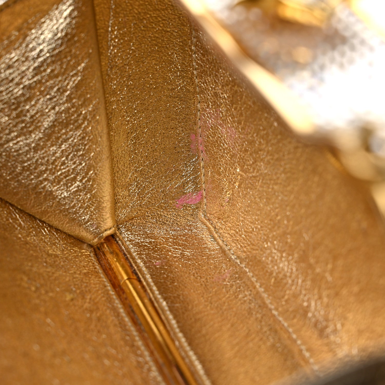 Judith Leiber Swarovski Crystal Minaudiere Clutch Gold Silver 10 of 13