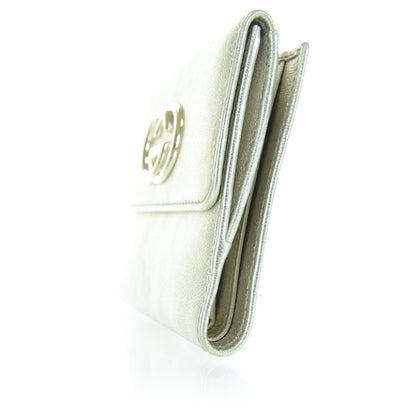 Gucci Leather Compact Britt Wallet Metallic 3 of 10
