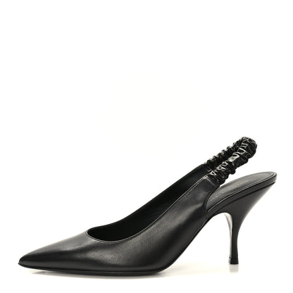 Bottega Veneta Nappa Point Sling Back Pumps 40.5 Black 1 of 8