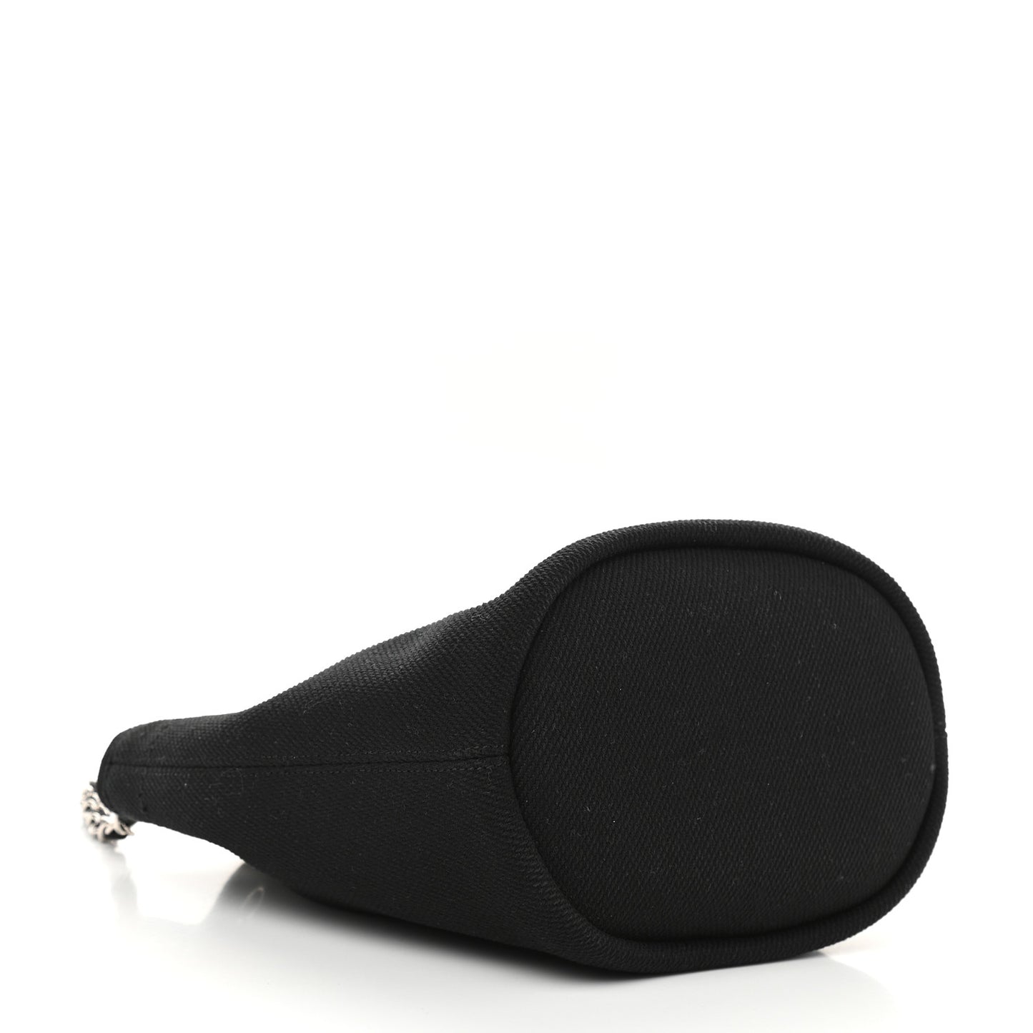 Canvas Deauville Drawstring Bucket Bag Black