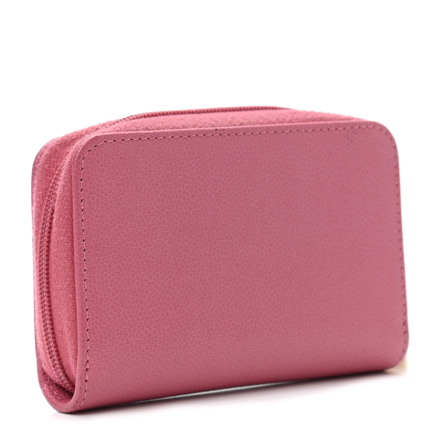 Chanel Caviar Timeless CC Zip Around Coin Purse Pink 2 of 7
