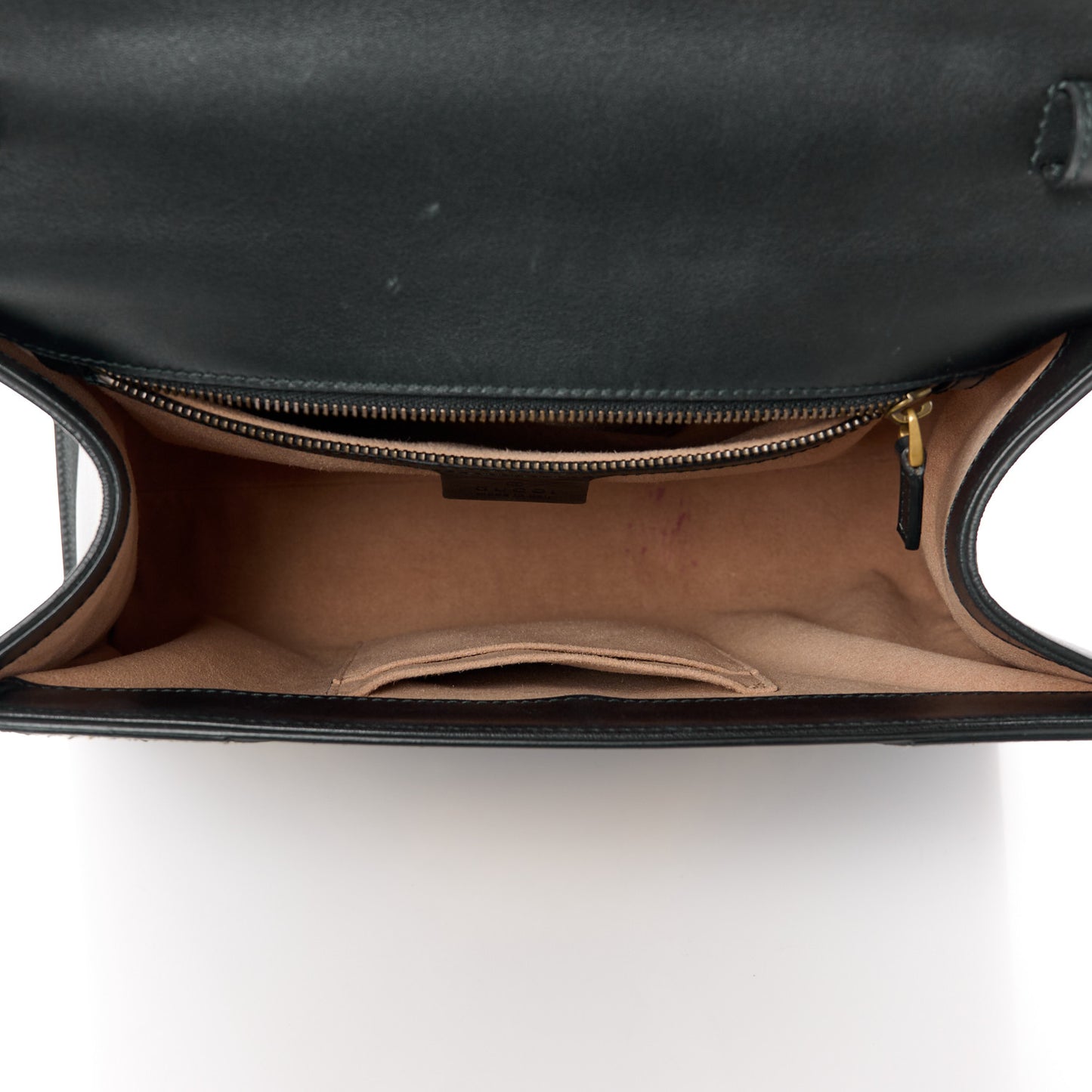 Calfskin Snakeskin GG Supreme Monogram Medium Osiride Top Handle Bag Black