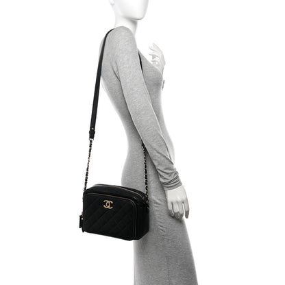 Chanel Caviar Quilted Medium Business Affinity Camera Case Black 2 of 15