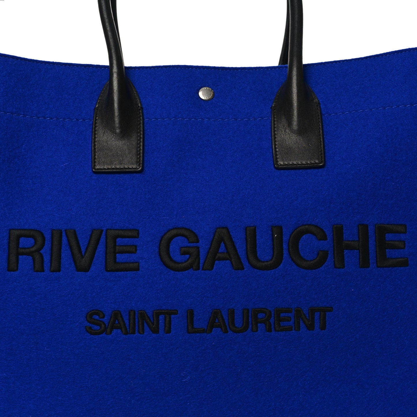 Wool Rive Gauche Tote Blue
