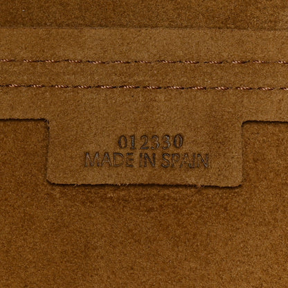 Loewe Shiny Calfskin Medium Puzzle Fold Tote Warm Desert 6 of 13